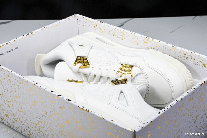 4 AQ9129-170 Gold Retro Jordan Metallic 0718